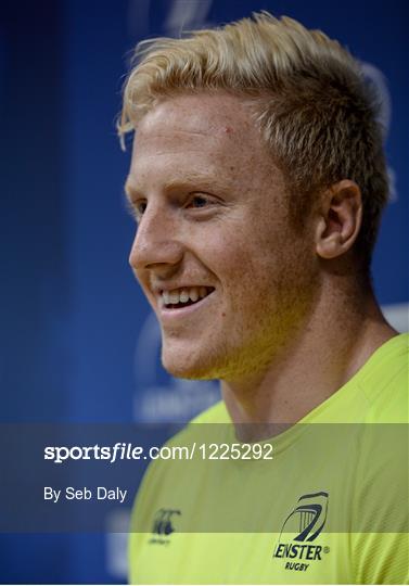 Leinster Rugby Squad Training and Press Conference