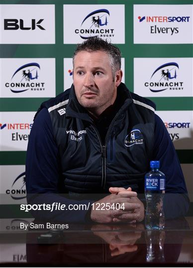 Connacht Rugby Squad Training and Press Conference