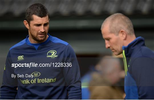 Leinster Rugby Squad Training and Press Conference