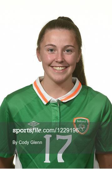 Republic of Ireland Women's Under 19 Squad Portraits