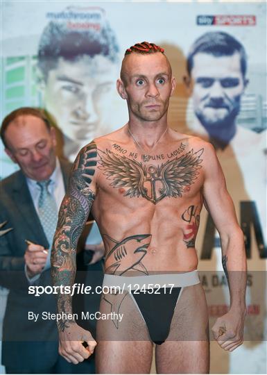 Boxing at Wembley Arena Weigh-in