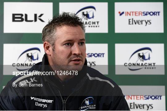 Connacht Rugby Squad Training and Press Conference