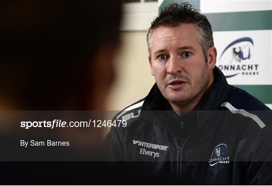 Connacht Rugby Squad Training and Press Conference