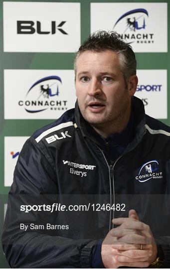 Connacht Rugby Squad Training and Press Conference