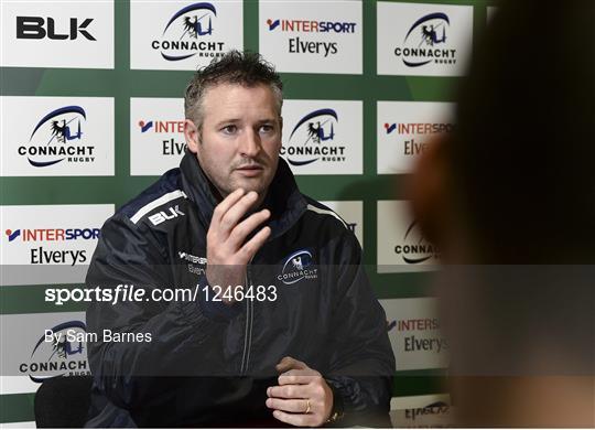 Connacht Rugby Squad Training and Press Conference