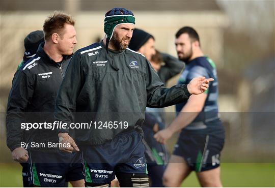 Connacht Rugby Squad Training and Press Conference