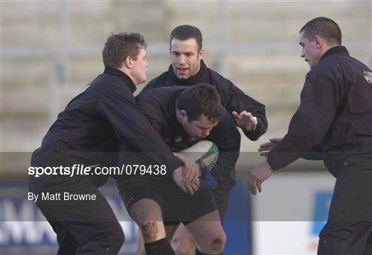 Ireland Rugby Squad Training and Press Conference