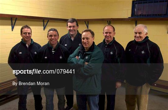 Ireland Rugby Squad Training and Press Conference