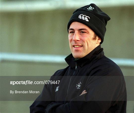 Ireland Rugby Squad Training and Press Conference