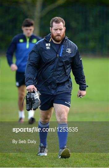 Leinster Rugby Squad Training and Press Conference