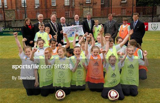 Opening of new UEFA Mini Pitch at Cabbage Patch