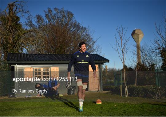 Leinster Rugby Squad Training and Press Conference