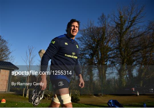 Leinster Rugby Squad Training and Press Conference