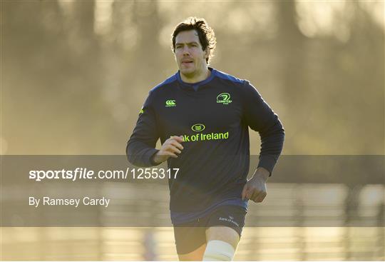 Leinster Rugby Squad Training and Press Conference