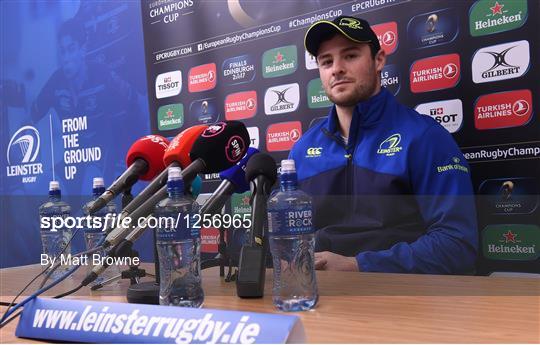 Leinster Rugby Squad Training and Press Conference