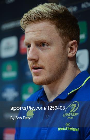 Leinster Rugby Squad Training and Press Conference