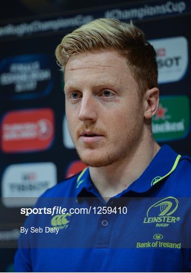 Leinster Rugby Squad Training and Press Conference