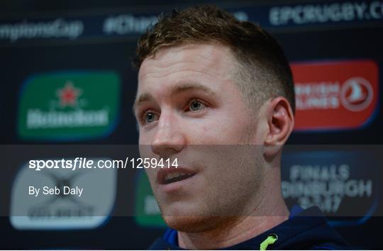 Leinster Rugby Squad Training and Press Conference