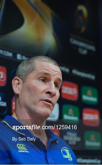 Leinster Rugby Squad Training and Press Conference