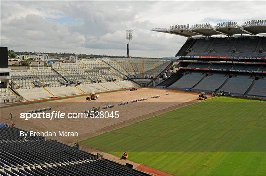 Relaying pitch at Croke Part after Take That Concert