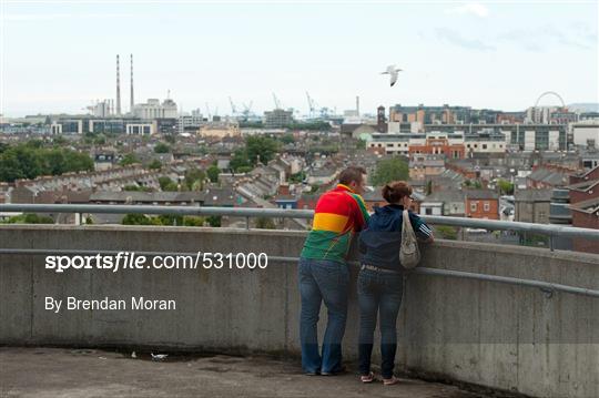 Supporters at the Leinster GAA Senior Football Championship Semi-Finals