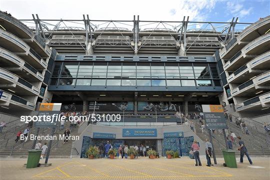 Supporters at the Leinster GAA Senior Football Championship Semi-Finals