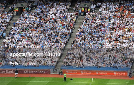 Supporters at the Leinster GAA Senior Football Championship Semi-Finals