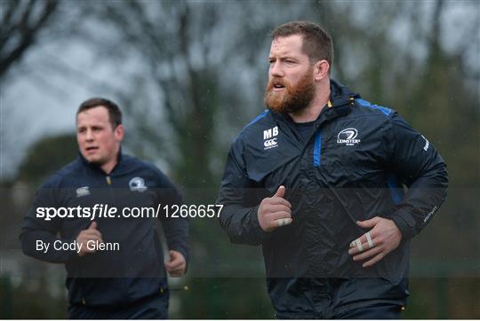 Leinster Rugby Squad Training and Press Conference