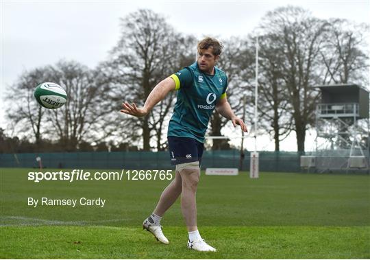 Ireland Rugby Press Conference and Squad Training