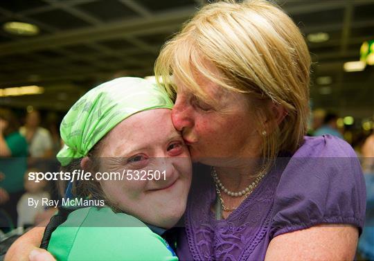 Team Ireland Return from the 2011 Special Olympics World Summer Games in Athens