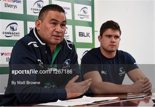 Connacht Rugby Squad Training and Press Conference