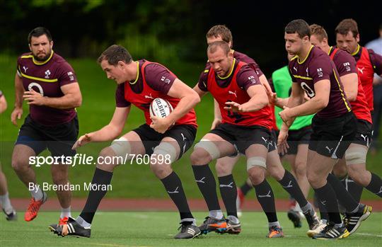 Ireland Rugby Squad Training - 13th June - Ireland Rugby Summer Tour 2013