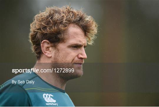 Ireland Rugby Squad Training and Press Conference