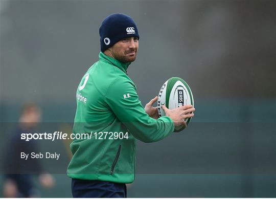 Ireland Rugby Squad Training and Press Conference