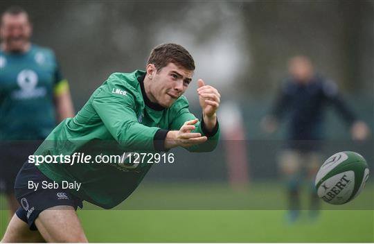 Ireland Rugby Squad Training and Press Conference