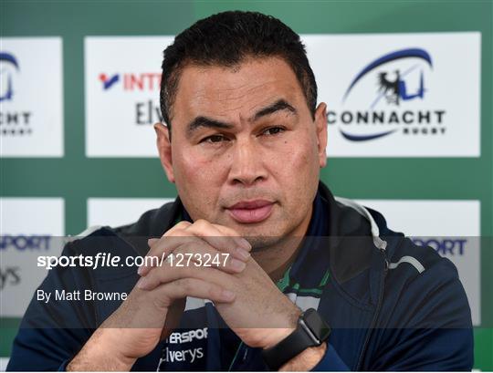 Connacht Rugby Squad Training and Press Conference