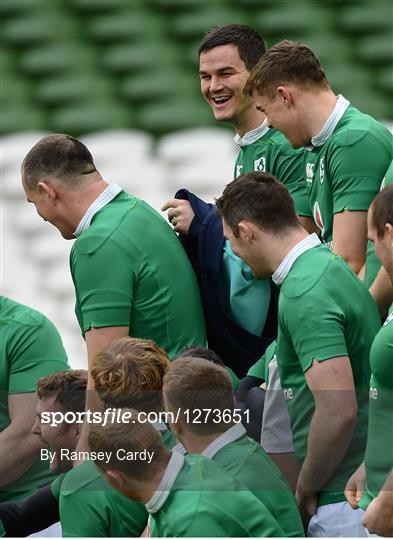 Ireland Rugby Squad Captain's Run and Press Conference