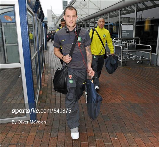 Glasgow Celtic Squad arrive ahead of Dublin Super Cup