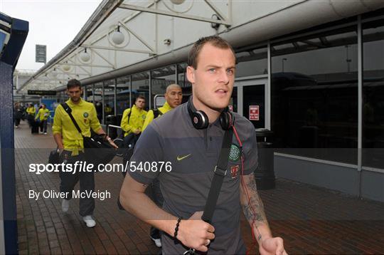 Glasgow Celtic Squad arrive ahead of Dublin Super Cup