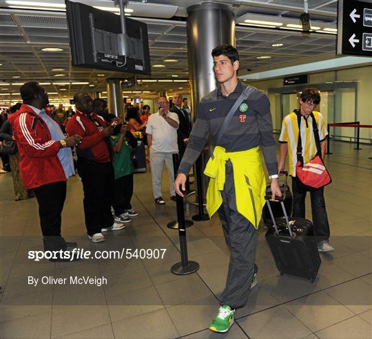 Glasgow Celtic Squad arrive ahead of Dublin Super Cup