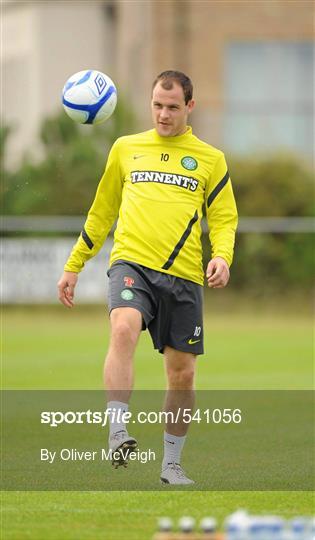 Glasgow Celtic Squad Training ahead of Dublin Super Cup