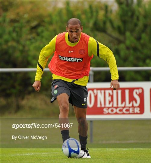 Glasgow Celtic Squad Training ahead of Dublin Super Cup