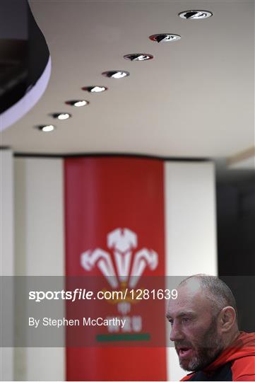 Wales Rugby Squad Captain's Run and Press Conference