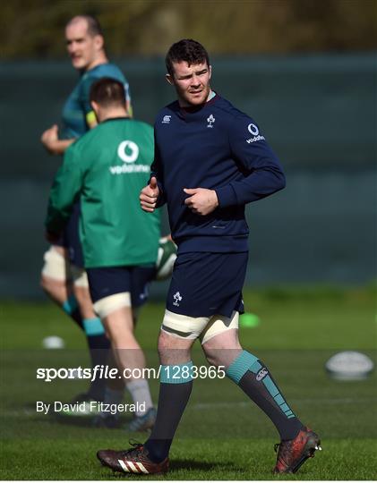 Ireland Rugby Squad Training and Press Conference