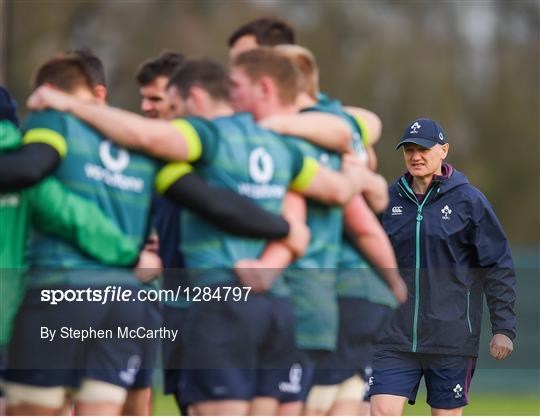 Ireland Rugby Squad Training and Press Conference