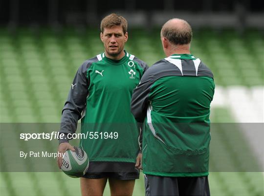 Ireland Rugby Squad Captain's Run - Friday 26th August
