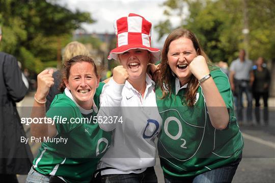 Supporters at Ireland v England - Rugby World Cup Warm-up game