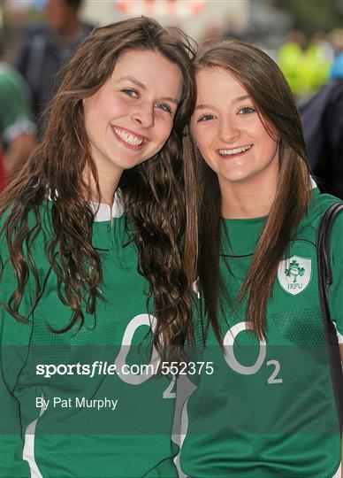 Supporters at Ireland v England - Rugby World Cup Warm-up game