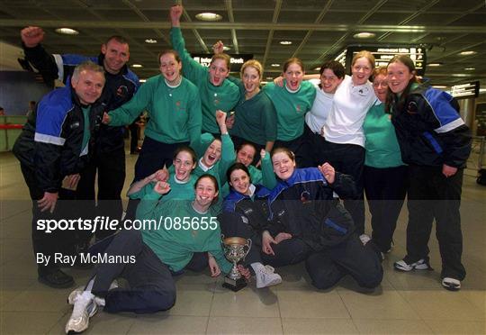Ireland Junior Women's Basketball Team Arrive at Dublin Airport