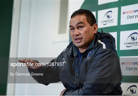 Connacht Rugby Squad Training and Press Conference